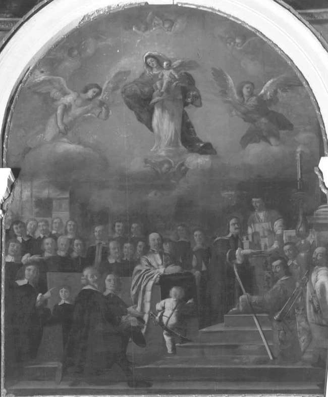 Deputati offrono la chiesa della Beata Vergine della Salute, consacrazione della città di Este - Chiesa della Beata Vergine della Salute, Este, Padova